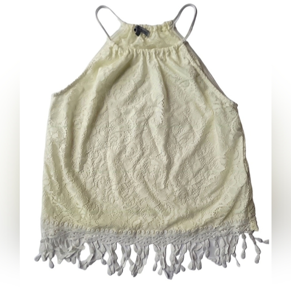Charlotte Russe Knit Lace Top Size Small